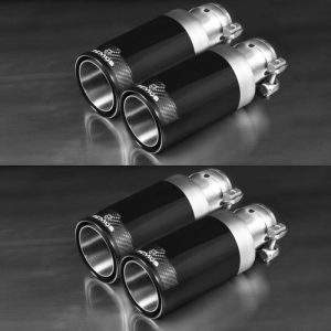 Remus ER-Set li/re je 2x Ø 84mm Street Race Black-Chrome, mit einstellbarem Kugelanschluss