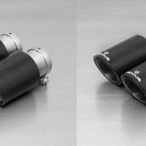 Remus Endrohr-Set li/re je 2x Ø 84mm Carbon-Endrohre, schräg, Innenaufbau Titan