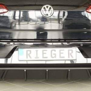 VW Golf 7 GTI: 02.17- (ab Facelift) | 3-tür., 5-tür. Golf 7 GTI: 02.17- (ab Facelift) | 3-tür., 5-tür. - ABS matt schwarz - Rieger Heckansatz