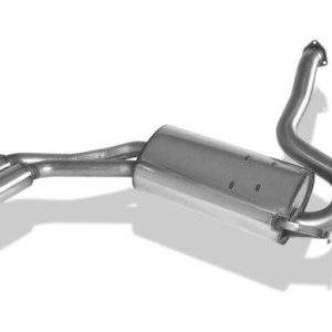 Audi 80/90 Typ 85 quattro Facelift Endschalldämpfer - 2x76 Typ 13