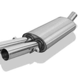 Audi 80/90 - Typ 89, B3 Limousine/ Coupe/ 80 B4 - Cabrio Endschalldämpfer - 2x63 Typ 10