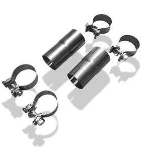 Audi V8 Typ D11 - 3,6l Adapter für die Montage auf die originalen Katalysatoren 60,5/55 inkl. Schellen