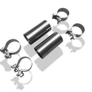 Audi V8 Typ D11 - 4,2l Adapter für die Montage auf die originalen Katalysatoren 60,5/60,5 inkl. Schellen