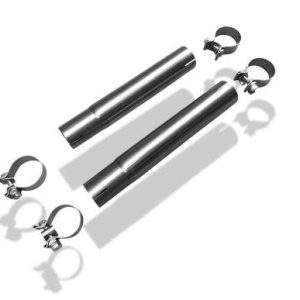 Audi 100/A6 Typ C4 quattro Adapter für die Montage auf die originalen Katalysatoren 55,5/60,5 inkl. Schellen (355/390mm lang)