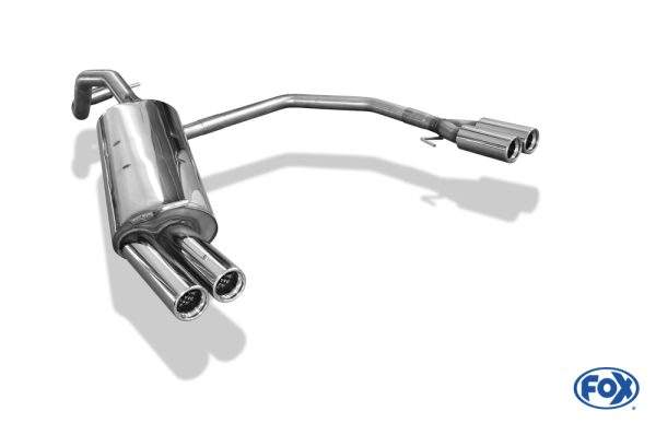 VW Golf IV Endschalldämpfer Ausgang rechts/links - 2x76 Typ 13 rechts/links – Bild 3