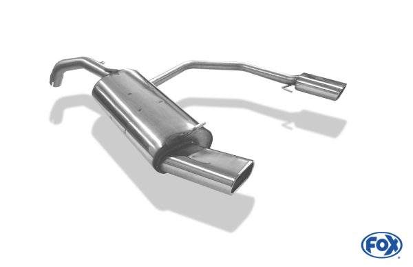 VW Golf IV Endschalldämpfer Ausgang rechts/links - 135x80 Typ 53 rechts/links