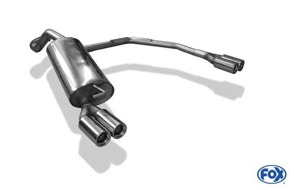 VW Golf IV Endschalldämpfer Ausgang rechts/links Ø63,5mm - 2x76 Typ 13 rechts/links