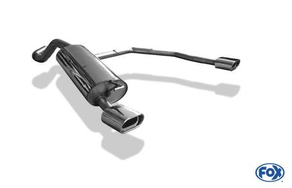 VW Golf IV Endschalldämpfer Ausgang rechts/links Ø63,5mm - 135x80 Typ 53 rechts/links