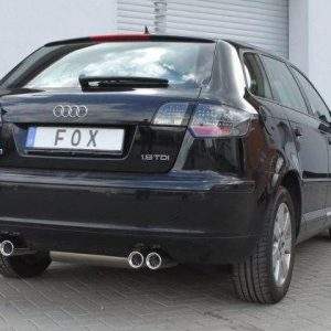 Audi A3 - 8P Sportback Endschalldämpfer Ausgang rechts/links - 2x76 Typ 13 rechts/links