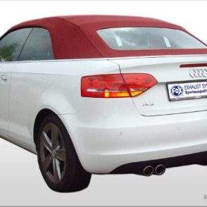 Audi A3 - 8P (Cabrio) Endschalldämpfer Ø70mm einseitig - 2x76 Typ 17