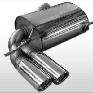 Audi A3 Typ 8P quattro - 3-Türer Endschalldämpfer Ø70mm - 2x90 Typ 17