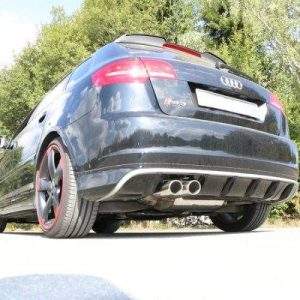 Audi RS3 Typ 8P quattro - Sportback Endschalldämpfer Ø70mm mit Abgasklappe - 2x90 Typ 16