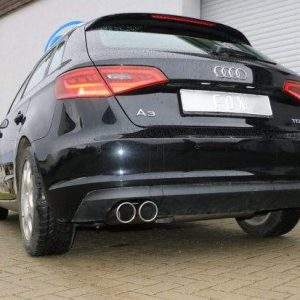 Audi A3 - 8V Sportback Endschalldämpfer einseitig - 2x90 Typ 16