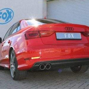Audi A3 - 8V Limousine mit S-Line" Endschalldämpfer - 2x80 Typ 16"