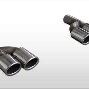 Audi A4 B7 - 2,0l TFSI Endrohrpaar zum Aufstecken i57mm - 2x88x74 Typ 32 rechts/links