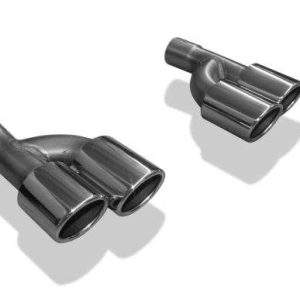 Audi A4 B7 3,0l TDI Endrohrpaar zum Aufstecken - 2x88x74 Typ 32 rechts/links   Länge: 280mm, Anschluss 56mm innen