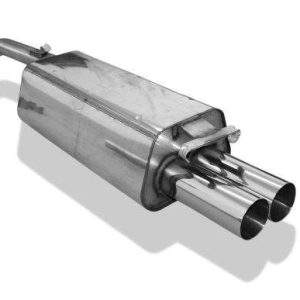 Audi 100/A6 Typ C3/C4 Frontantrieb Endschalldämpfer - 2x76 Typ 10