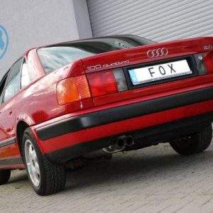 Audi 100/A6 quattro Typ C4 Endschalldämpfer - 2x70 Typ 14