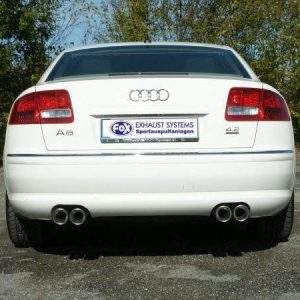 Audi A8 Typ 4E Endschalldämpfer rechts/links Ø70mm - 2x80 Typ 17 rechts/links