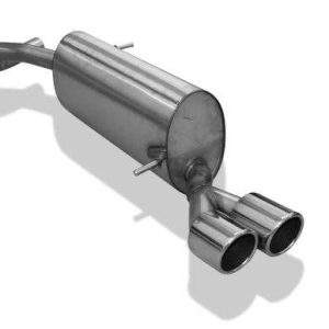 Audi A1 8X Endschalldämpfer - 2x90 Typ 16