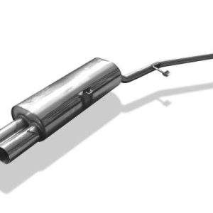 BMW E30 316i/ 318i bis 9/87` Halbanlage ab Kat mit 3 Loch-Flansch - 2x76 Typ 10