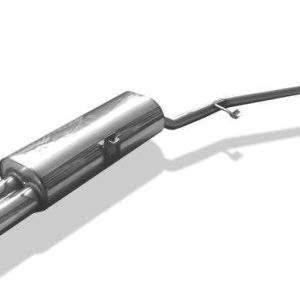 BMW E30 316i/ 318i bis 9/87` Halbanlage ab Kat mit 3 Loch-Flansch - 2x76 Typ 13