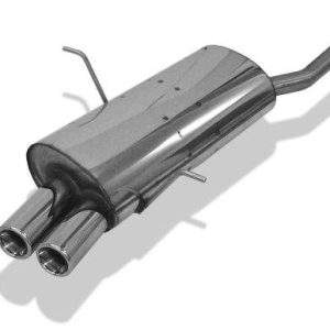 BMW E46 316/ 318 Endschalldämpfer zweiflutig - 2x76 Typ 13