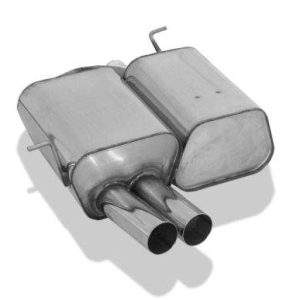 BMW E46 316Ti/ 318Ti/ 325Ti Endschalldämpfer - 2x80 Typ 10