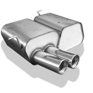 BMW E46 316Ti/ 318Ti/ 325Ti Endschalldämpfer - 2x80 Typ 13