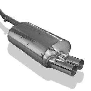 BMW E46 320d Endschalldämpfer einflutig - 2x76 Typ 10