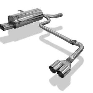 BMW E46 320/ 323/ 328 Endschalldämpfer Ausgang rechts/links einflutig auf original MSD - 2x76 Typ 10 rechts/links