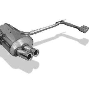 BMW E46 320/ 323/ 328 Endschalldämpfer Ausgang rechts/links einflutig auf original MSD - 2x76 Typ 13 rechts/links