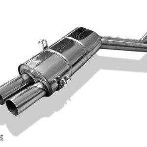 BMW E32 730i/ 740i/ 740iL/ 750i/ 750iL Endschalldämpfer Ø2x63,5mm inkl. Montagematerial - 2x76 Typ 10