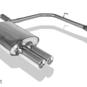 BMW E60/61 - 520i/ 523i/ 525i/ 530i Endschalldämpfer Ausgang rechts/links - 2x76 Typ 13 rechts/links