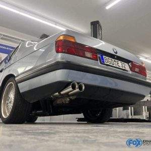 BMW E32 730i/ 740i/ 740iL/ 750i/ 750iL Endschalldämpfer Ø2x63,5mm inkl. Montagematerial - 2x76 Typ 25