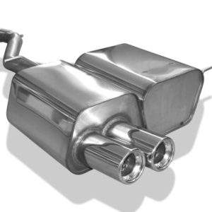 BMW Z4 E85 Endschalldämpfer inkl. Y-Verbindungsrohr 2x50mm - 2x80 Typ 13