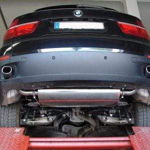 BMW X5 Typ E70 Diesel Endschalldämpfer quer Ausgang rechts/links - 1x93x79 Typ 71 rechts/links