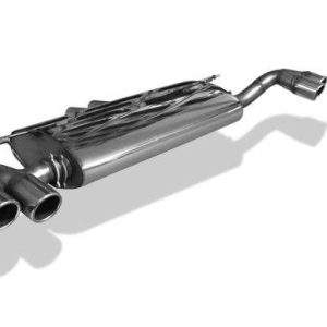 BMW X5  E70 - 4,8l 261kW Endschalldämpfer quer Ausgang rechts/links, Eingang doppelflutig - 2x80 Typ 16 rechts/links