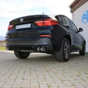 BMW X4 F26 Endschalldämpfer quer Ausgang rechts/links - 2x90 Typ 17 rechts/links
