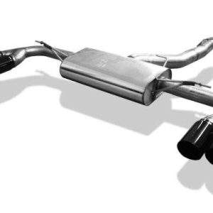 BMW X4 F26 - 35i 35d Endschalldämpfer quer Ausgang rechts/links - 2x90 Typ 25 rechts/links Schwarz