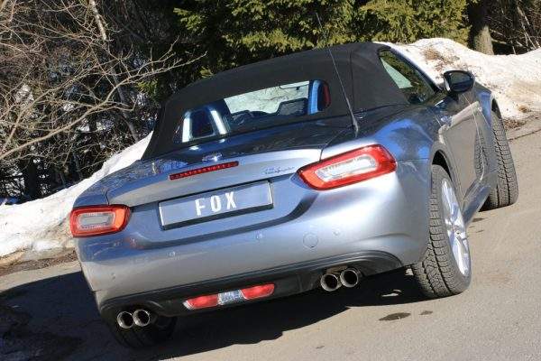 Fiat 124 Spider Endschalldämpfer quer Ausgang rechts/links - 2x76 Typ 25 rechts/links – Bild 6