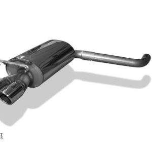 Mercedes 190 W201 Endschalldämpfer - 2x76 Typ 16