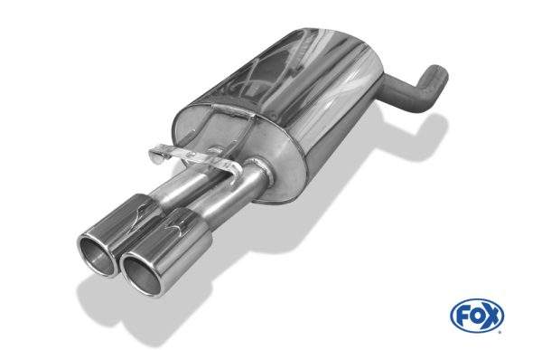 Mercedes E-Klasse W124 Stufenheck Endschalldämpfer Ø70mm - 2x80 Typ 12 – Bild 2