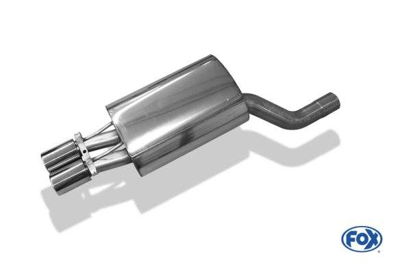 Mercedes E-Klasse W124 Stufenheck Endschalldämpfer Ø70mm - 2x80 Typ 12 – Bild 3