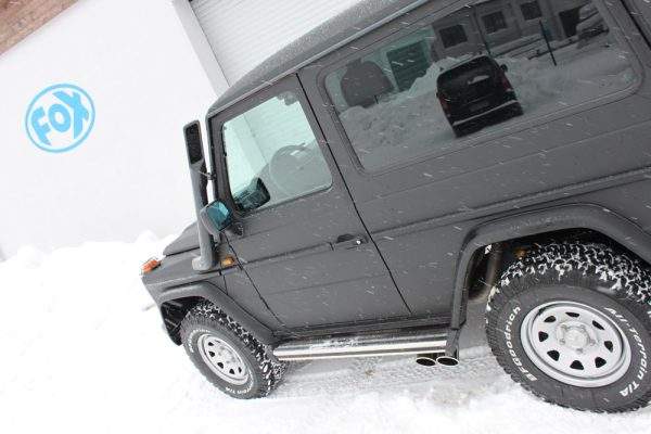 Mercedes G-Klasse - 463 (mit Trittbrett) Endschalldämpfer Ausgang seitlich - 2x115x85 Typ 38 (2x nach links abgeschrägt) – Bild 4