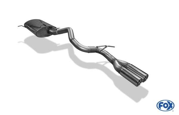 Mercedes M-Klasse Typ W163 - 2,7l CDI Endschalldämpfer (Eingang einflutig) - 2x80 Typ 13 – Bild 2