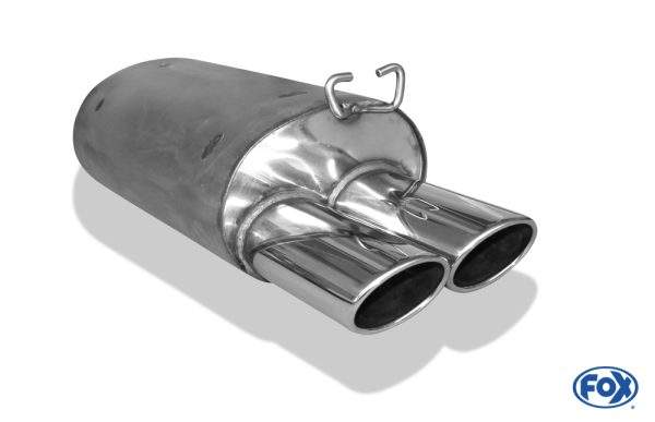 Mercedes SL Typ R129 Endschalldämpfer Ø70mm - 2x115x85 Typ 44 - Nur für Modelle mit serienmäßiger Steckverbindung! (kein Flansch!) – Bild 2