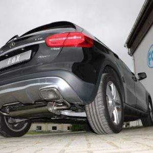 Mercedes GLA - X156 4-matic Endschalldämpfer quer Ausgang rechts/links - 1x50mm rechts/links Ausgang in den originalen Endrohren