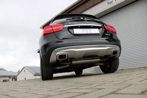 Mercedes GLA - X156 4-matic Endschalldämpfer quer Ausgang rechts/links - 1x50mm rechts/links Ausgang in den originalen Endrohren – Bild 2