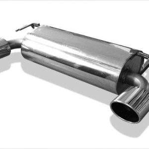 Mitsubishi Lancer Evolution X Endschalldämpfer quer Ausgang rechts/links - 1x129x106 Typ 32 rechts/links